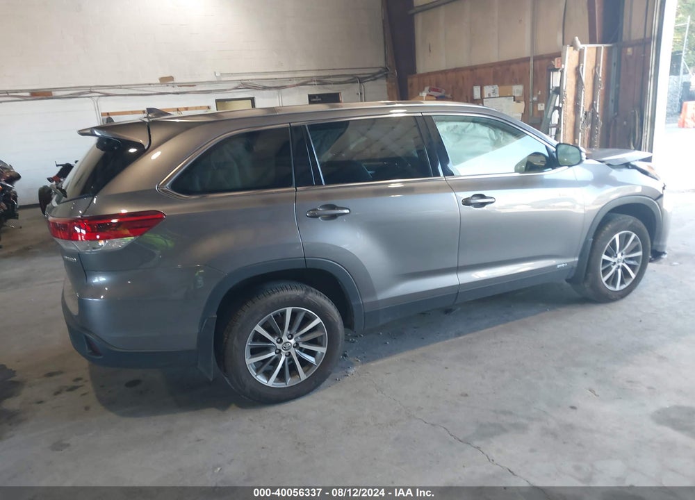 2019 TOYOTA HIGHLANDER HYBRID VIN: 5TDJGRFHXKS076701