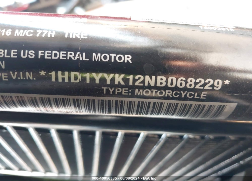 2022 HARLEY-DAVIDSON FXBBS VIN: 1HD1YYK12NB068229