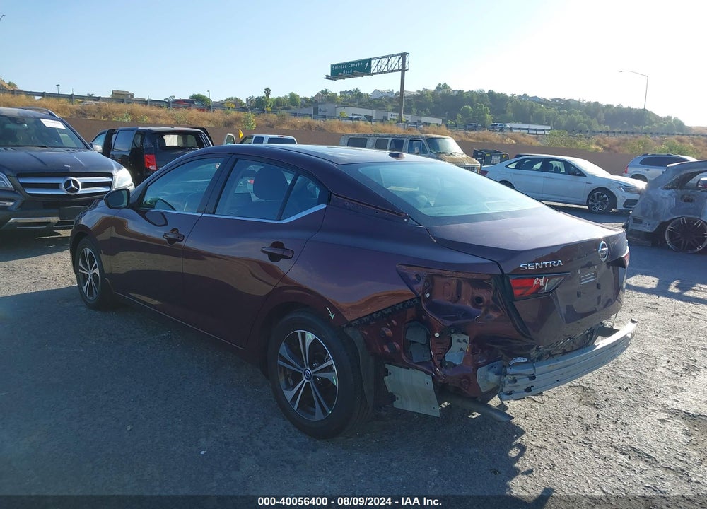 2022 NISSAN SENTRA SV XTRONIC CVT VIN: 3N1AB8CV4NY215790