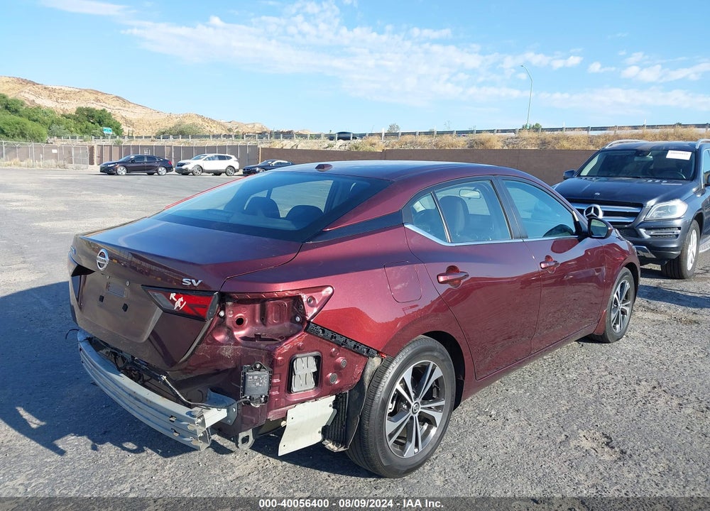 2022 NISSAN SENTRA SV XTRONIC CVT VIN: 3N1AB8CV4NY215790