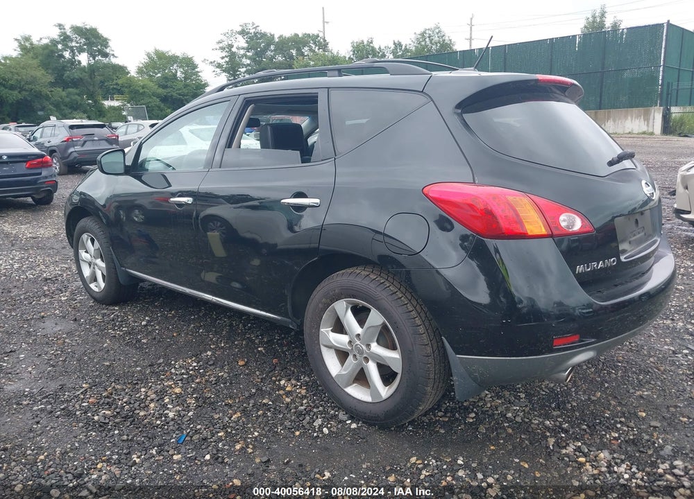2009 NISSAN MURANO SL VIN: JN8AZ18W09W115530