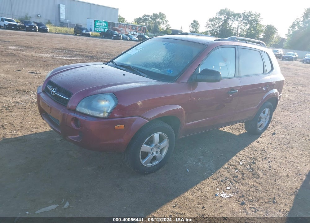 2005 HYUNDAI TUCSON GL VIN: KM8JM12B85U083105