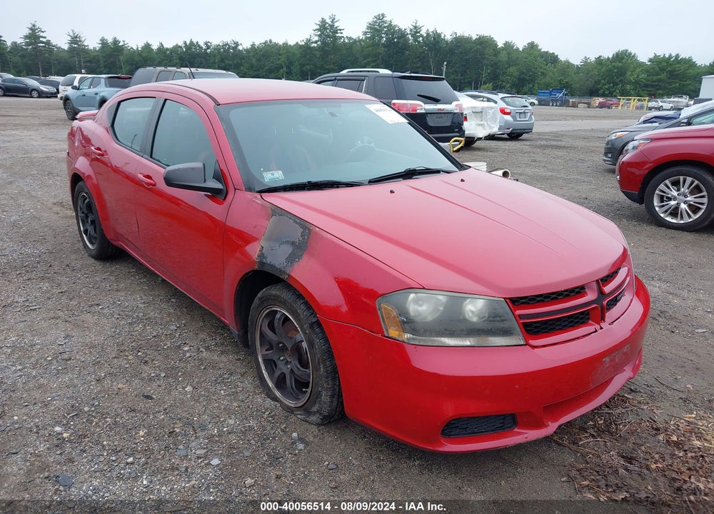 2014 DODGE AVENGER SE VIN: 1C3CDZAB6EN116887