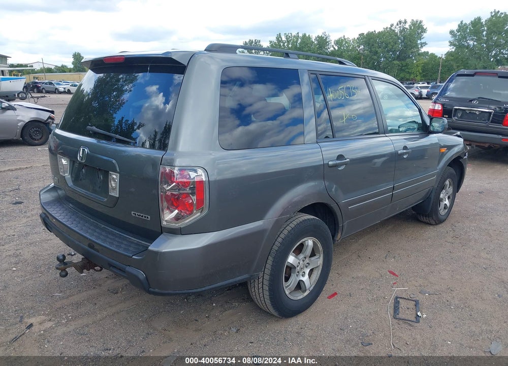2007 HONDA PILOT EX-L VIN: 5FNYF18667B004484