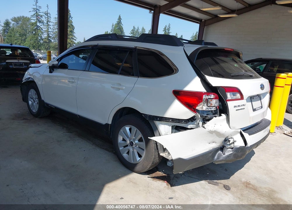 2017 SUBARU OUTBACK 2.5I PREMIUM VIN: 4S4BSAFC6H3224616