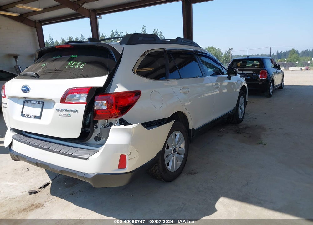 2017 SUBARU OUTBACK 2.5I PREMIUM VIN: 4S4BSAFC6H3224616
