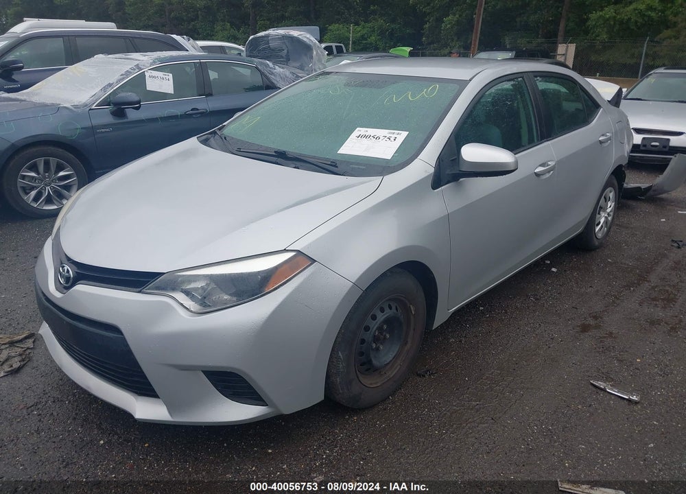 2014 TOYOTA COROLLA L VIN: 2T1BURHE5EC096464