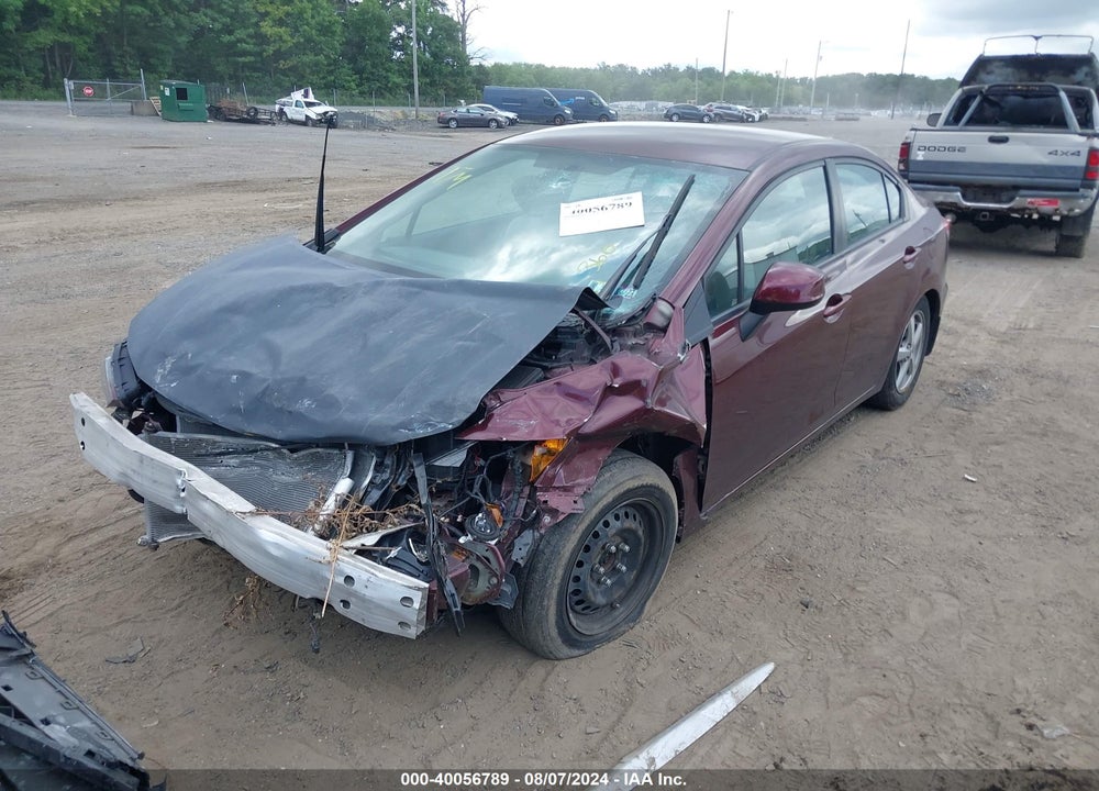 2013 HONDA CIVIC LX VIN: 19XFB2F53DE287639