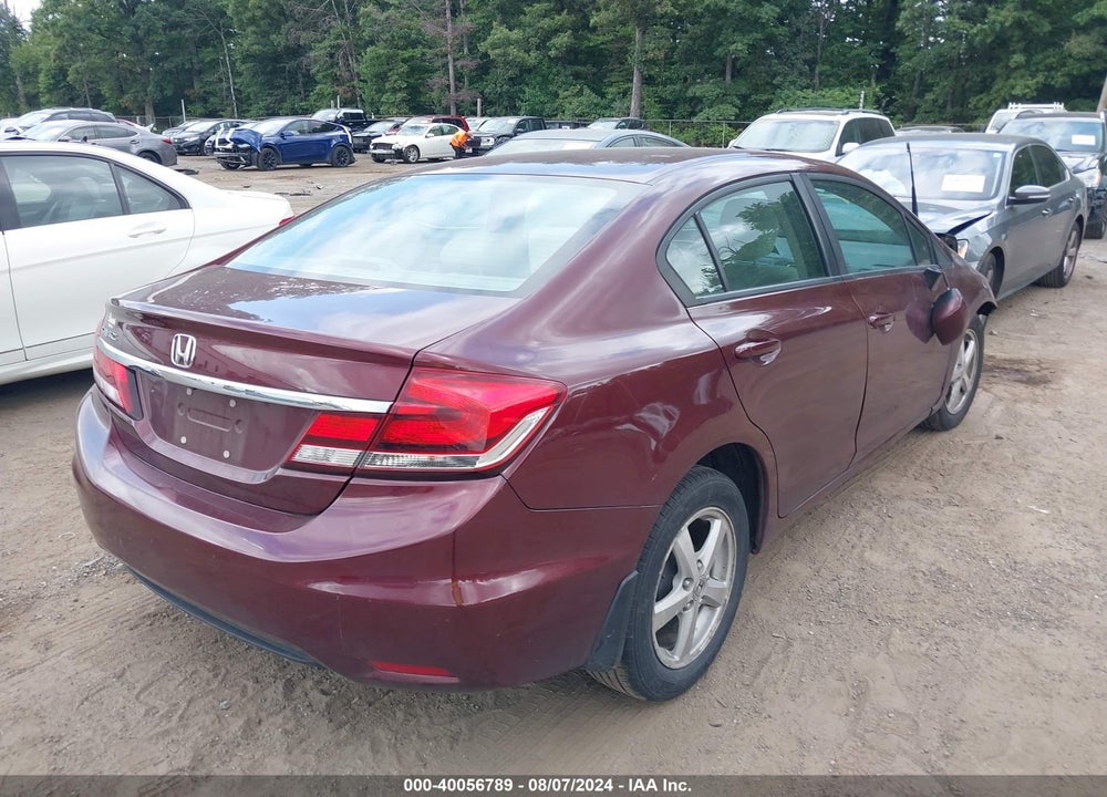 2013 HONDA CIVIC LX VIN: 19XFB2F53DE287639