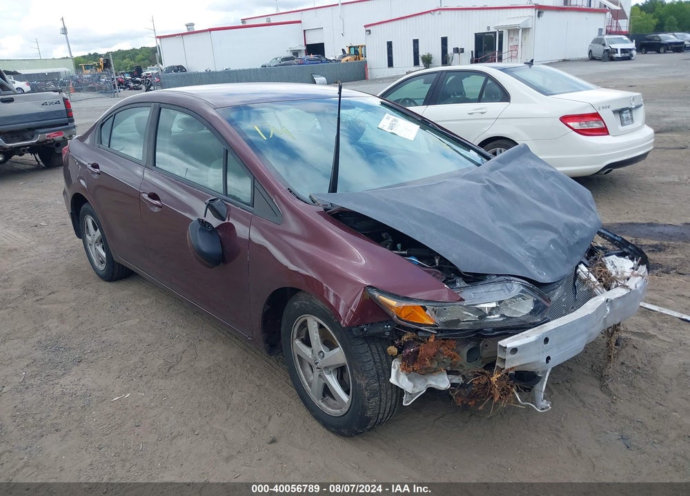 2013 HONDA CIVIC LX VIN: 19XFB2F53DE287639