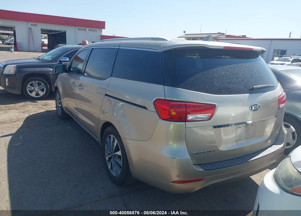 2015 KIA SEDONA SX VIN: KNDMC5C12F6037308