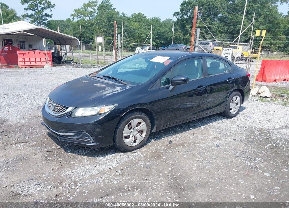 2014 HONDA CIVIC LX VIN: 19XFB2F55EE013781