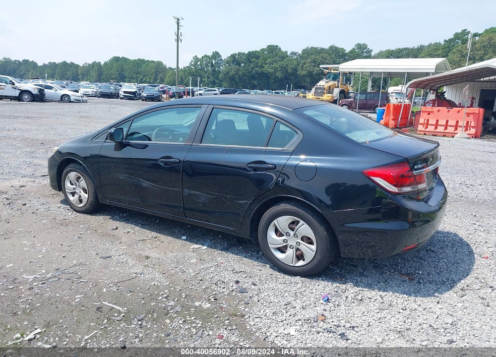 2014 HONDA CIVIC LX VIN: 19XFB2F55EE013781
