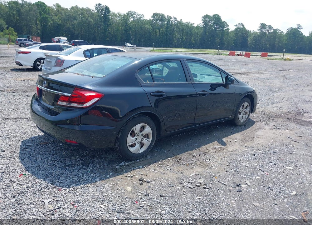 2014 HONDA CIVIC LX VIN: 19XFB2F55EE013781