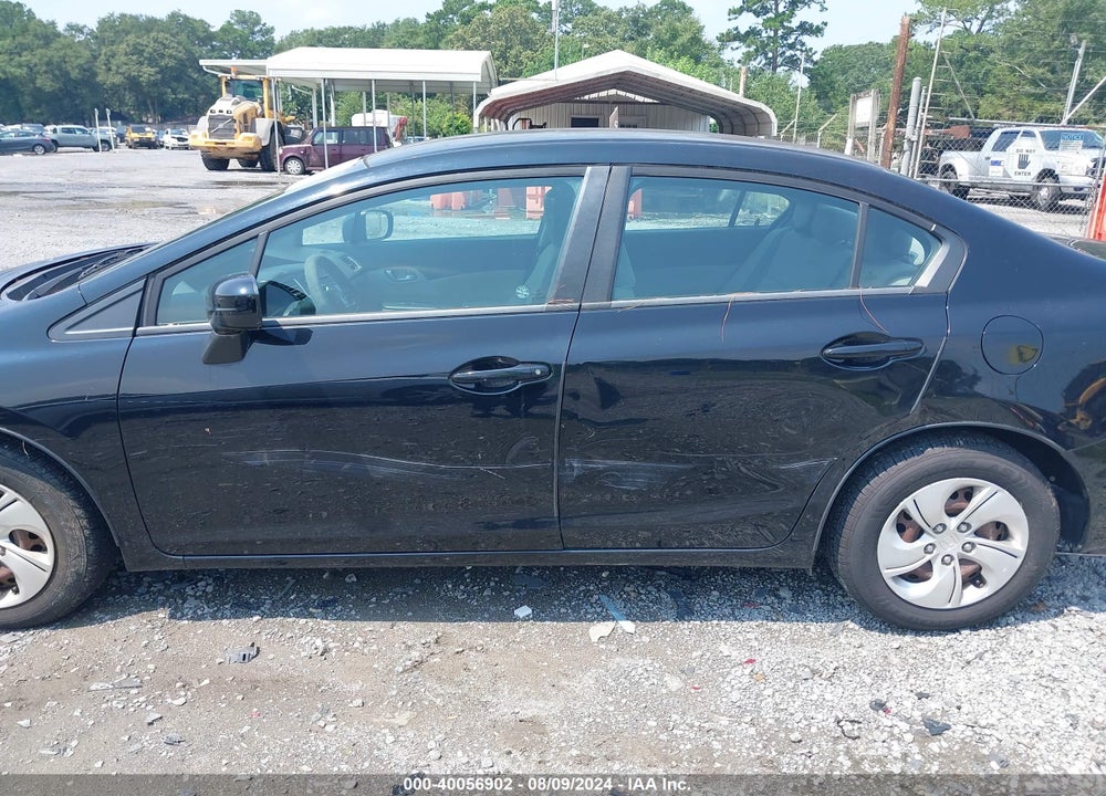 2014 HONDA CIVIC LX VIN: 19XFB2F55EE013781