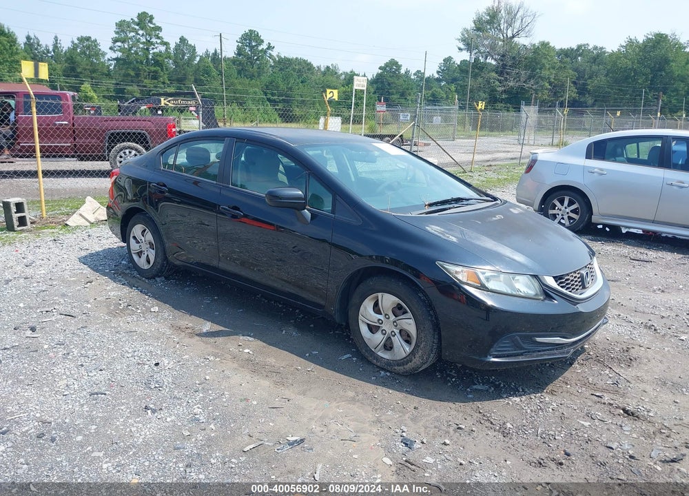 2014 HONDA CIVIC LX VIN: 19XFB2F55EE013781