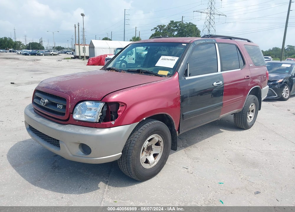 2001 TOYOTA SEQUOIA VIN: 5TDZT34A01S006348