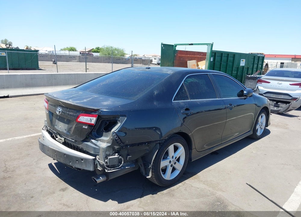 2013 TOYOTA CAMRY SE VIN: 4T1BF1FK9DU708280