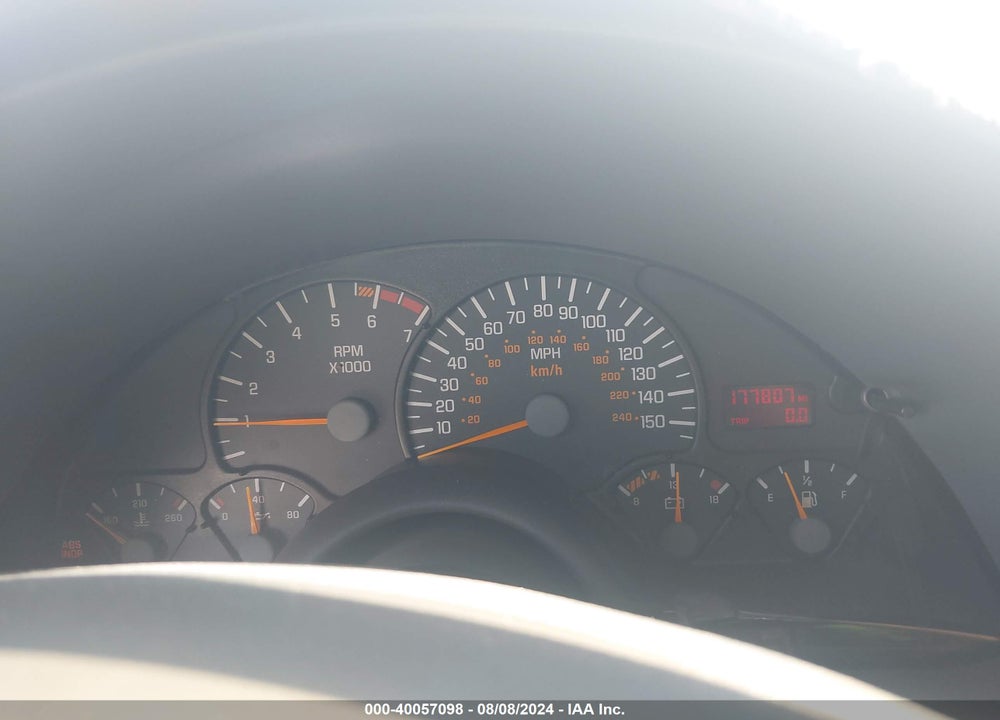 1998 PONTIAC FIREBIRD VIN: 2G2FV22G0W2203922