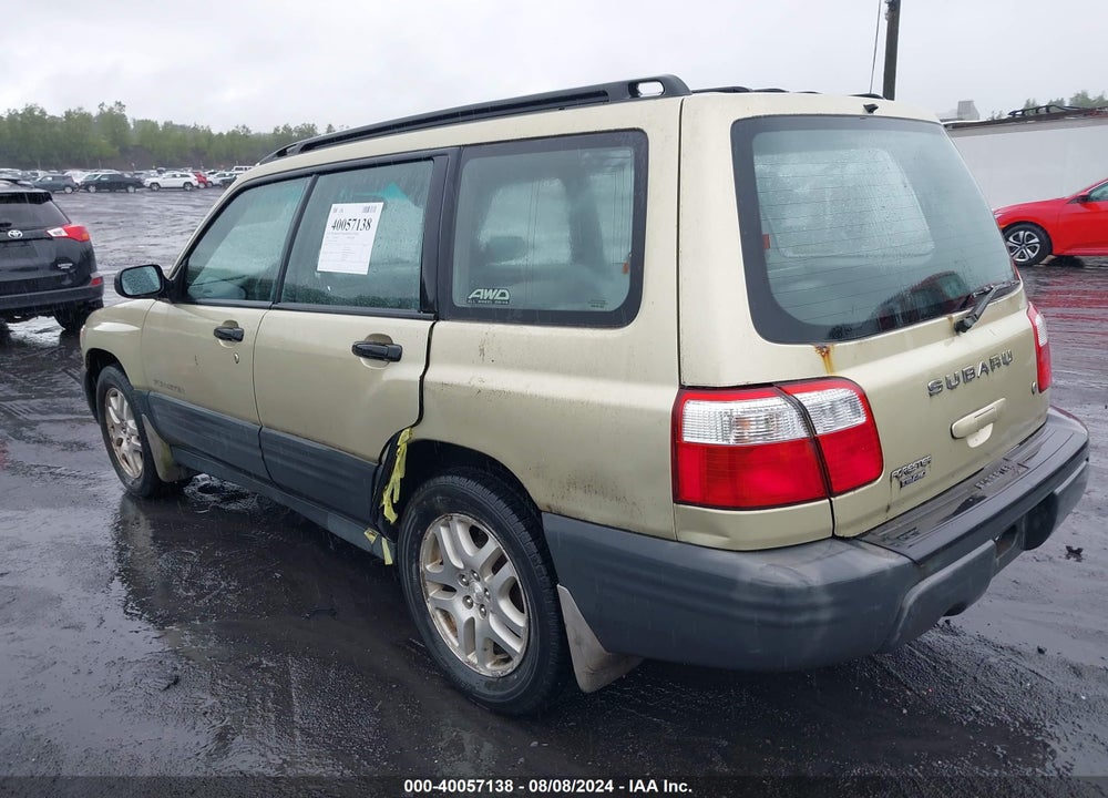 2001 SUBARU FORESTER L VIN: JF1SF63511H768760