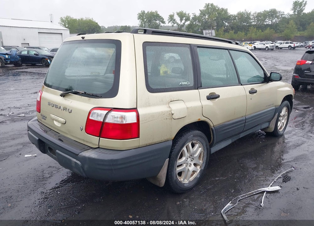 2001 SUBARU FORESTER L VIN: JF1SF63511H768760