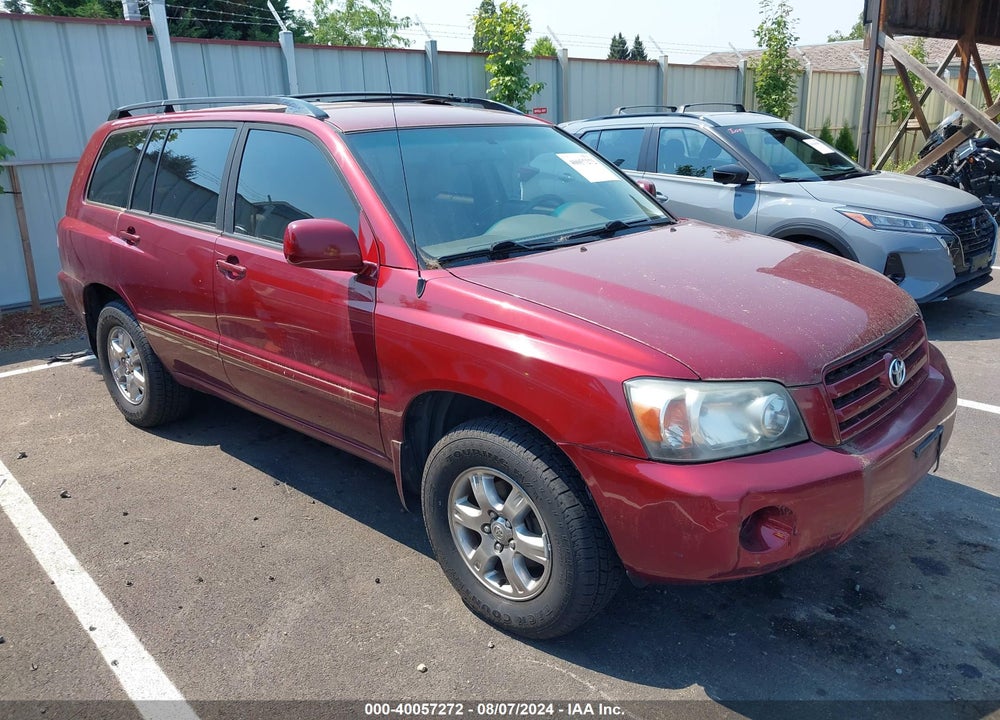 2004 TOYOTA HIGHLANDER V6 VIN: JTEEP21A340047884