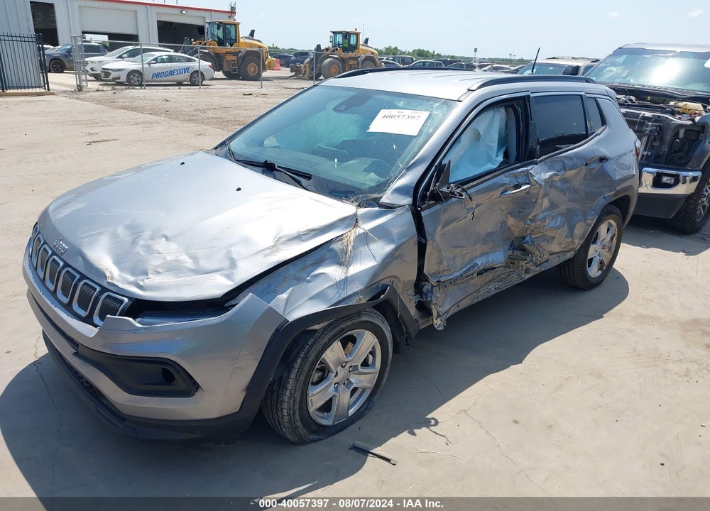 2022 JEEP COMPASS LATITUDE FWD VIN: 3C4NJCBB0NT139929