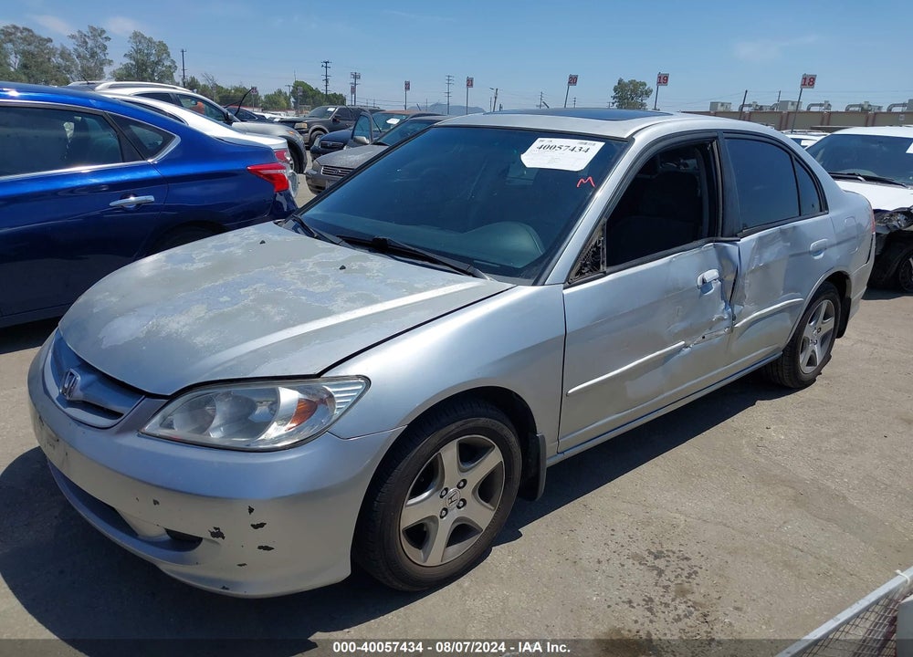 2004 HONDA CIVIC EX VIN: 2HGES26704H577212