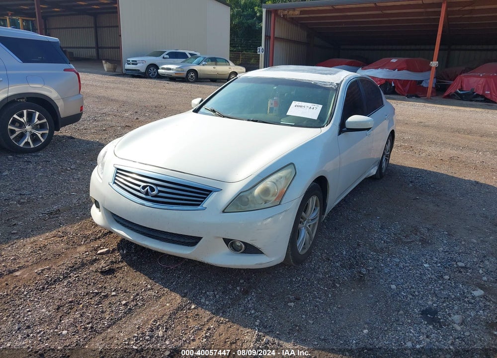 2012 INFINITI G25 VIN: JN1DV6APXCM810740