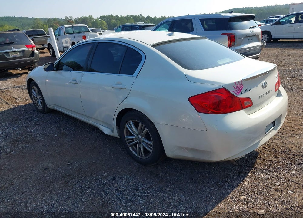 2012 INFINITI G25 VIN: JN1DV6APXCM810740