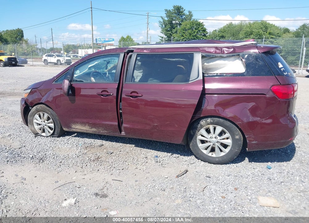 2015 KIA SEDONA LX VIN: KNDMB5C1XF6075954
