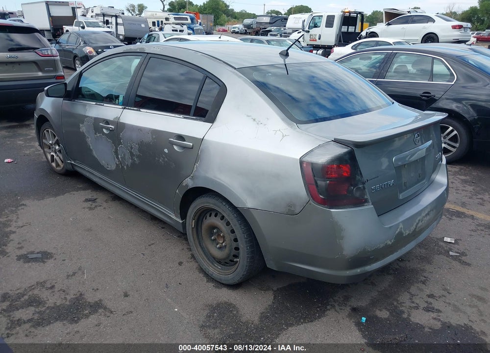 2008 NISSAN SENTRA SE-R VIN: 3N1BB61E38L667209