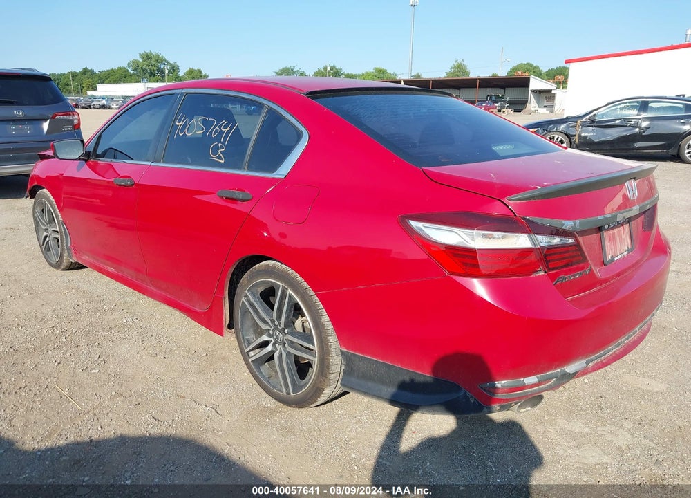 2017 HONDA ACCORD SPORT VIN: 1HGCR2E59HA203334