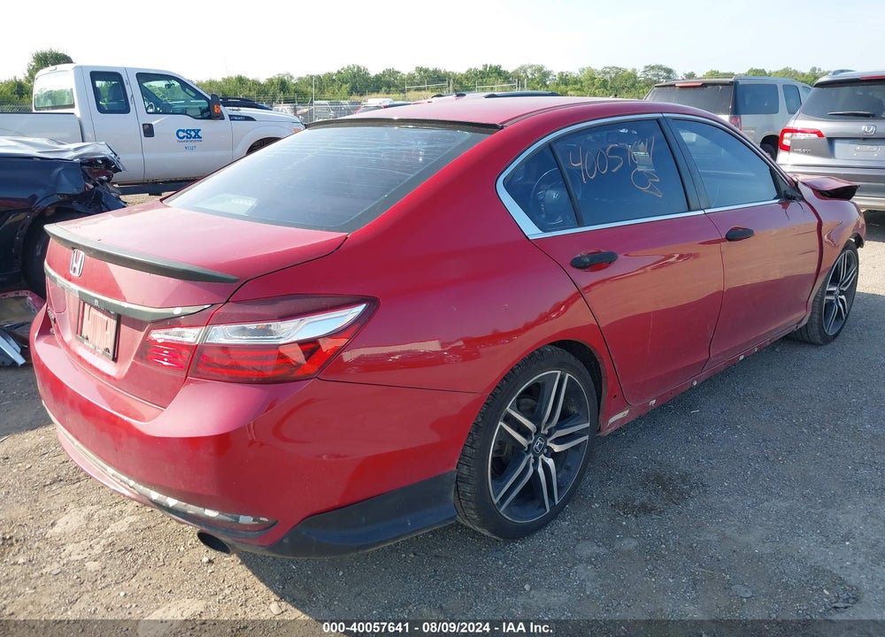 2017 HONDA ACCORD SPORT VIN: 1HGCR2E59HA203334
