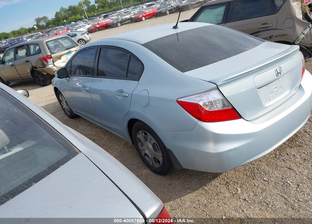 2012 HONDA CIVIC HYBRID VIN: JHMFB4F31CS010511