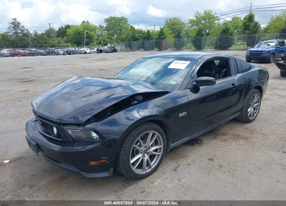 2012 FORD MUSTANG GT VIN: 1ZVBP8CF1C5271513