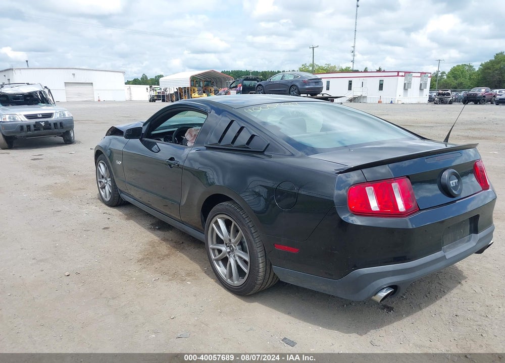 2012 FORD MUSTANG GT VIN: 1ZVBP8CF1C5271513