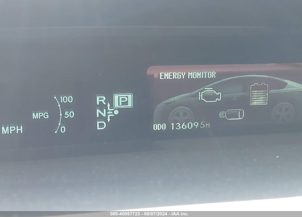 2013 TOYOTA PRIUS THREE SE VIN: JTDKN3DU8D1662854