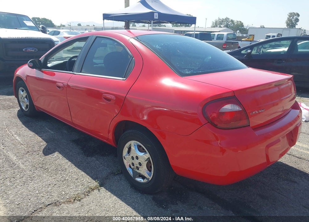 2005 DODGE NEON SE VIN: 1B3ES26C35D109339