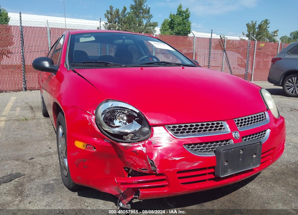 2005 DODGE NEON SE VIN: 1B3ES26C35D109339