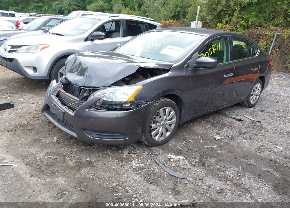 2014 NISSAN SENTRA S VIN: 3N1AB7AP7EL618464