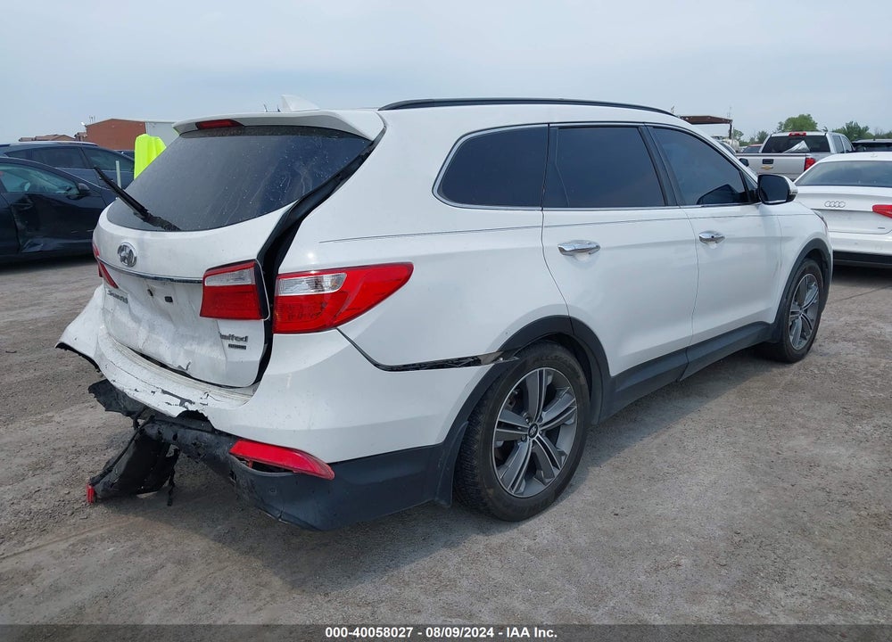2014 HYUNDAI SANTA FE LIMITED VIN: KM8SR4HF8EU087558