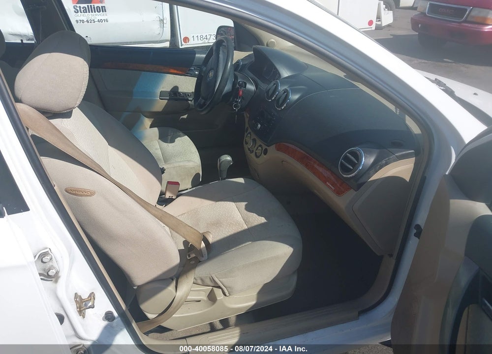 2007 CHEVROLET AVEO LT VIN: KL1TG56607B100106
