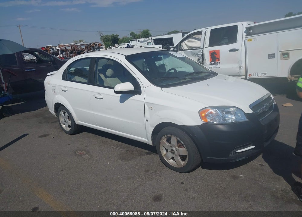 2007 CHEVROLET AVEO LT VIN: KL1TG56607B100106