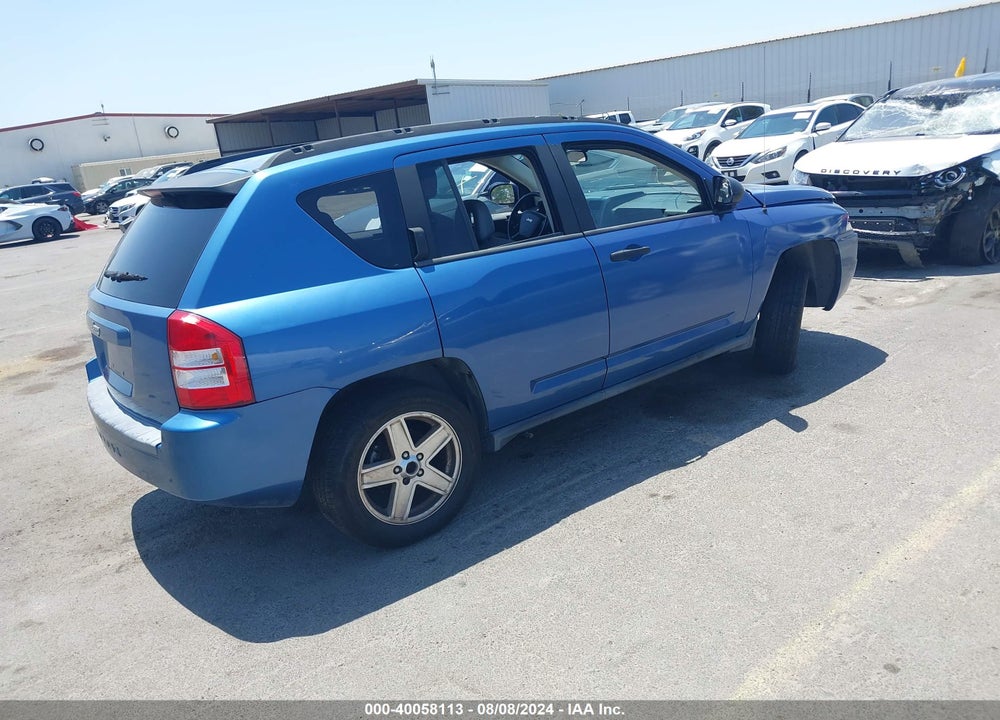2007 JEEP COMPASS SPORT VIN: 1J8FF47W57D596597