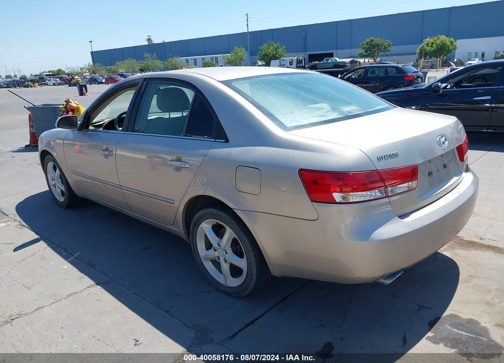 2007 HYUNDAI SONATA LIMITED/SE V6 VIN: 5NPEU46F87H159486