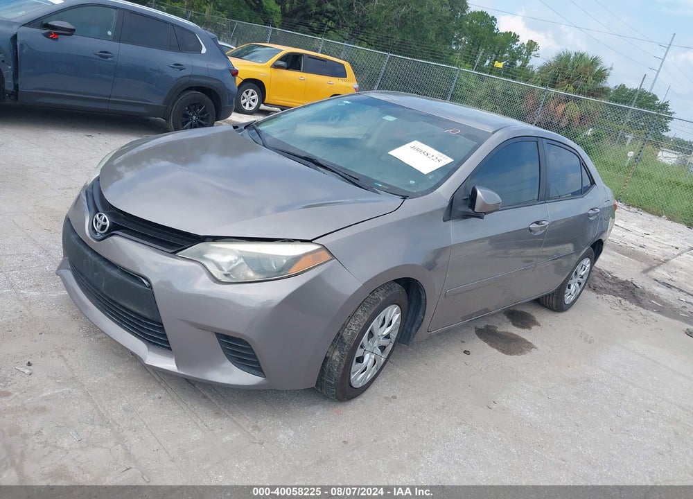 2014 TOYOTA COROLLA LE VIN: 2T1BURHE2EC146320