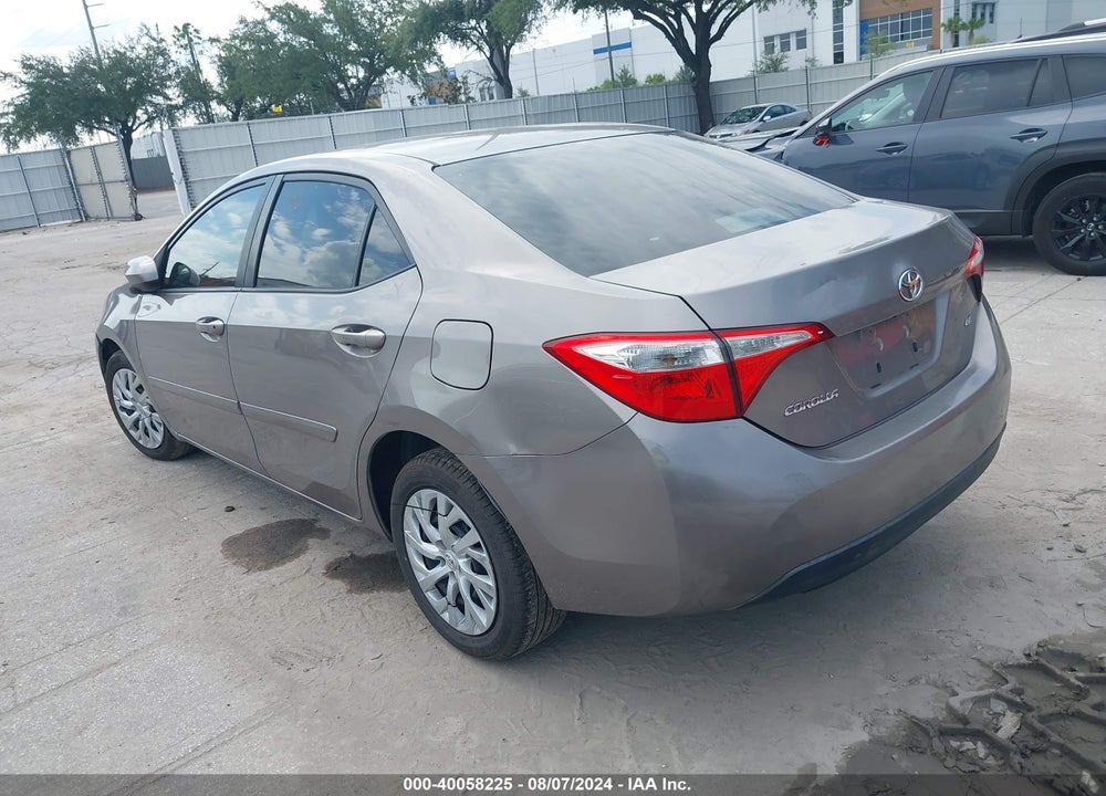 2014 TOYOTA COROLLA LE VIN: 2T1BURHE2EC146320