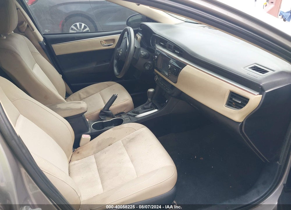 2014 TOYOTA COROLLA LE VIN: 2T1BURHE2EC146320