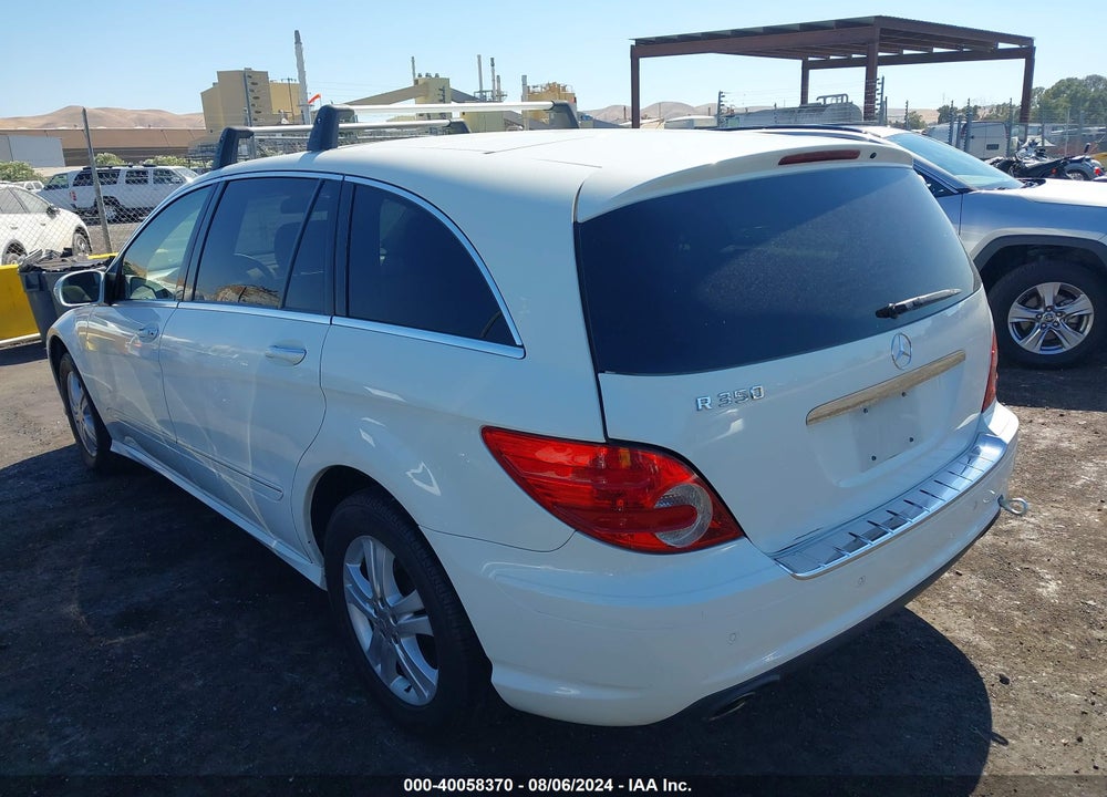 2008 MERCEDES-BENZ R 350 VIN: 4JGCB56E18A075511